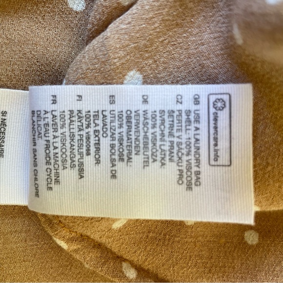 & Other Stories Polka Dot Wrap Handkerchief Midi Dress Size 0 - Picture 11 of 11